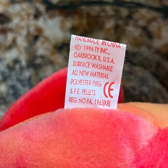 STRUT the Rooster, TY Beanie Babies, No  Hangtag, Vintage, Retired, 1996 - Picture 7 of 7